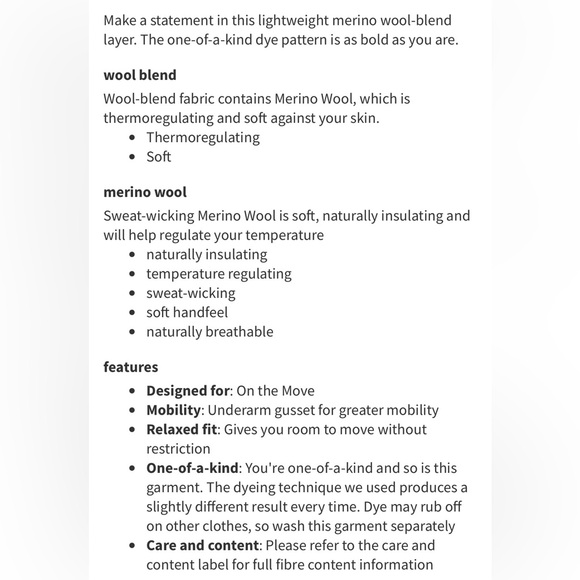 LULULEMON lab Wool blend Tie Dye LS Shirt Men XL Lightweight Comfort M3D8AS EUC - Picture 7 of 17